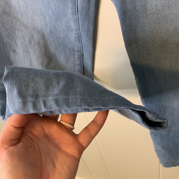 BetaBrand Straight-Leg 4-Pocket Yoga Denim Jeans Size Medium Short Petite - Picture 5 of 9